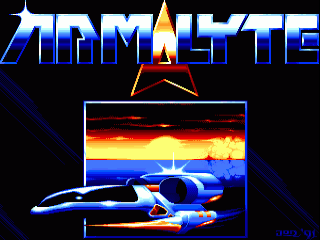 Armalyte The Final Run title screen for Amiga